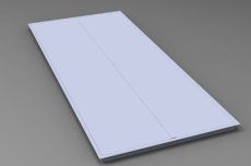 Ocelová dvířka bez požární odolnosti - TUR, dvoukřídlá