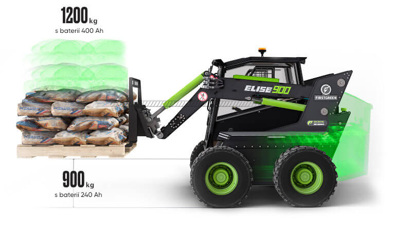 Elektrický smykový nakladač ELISE 900