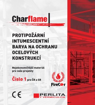 Protipožární nátěry ocelových konstrukcí produktem Charflame