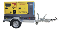 Generátor Atlas Copco QAS 45 Kd vč. silničního podvozku
